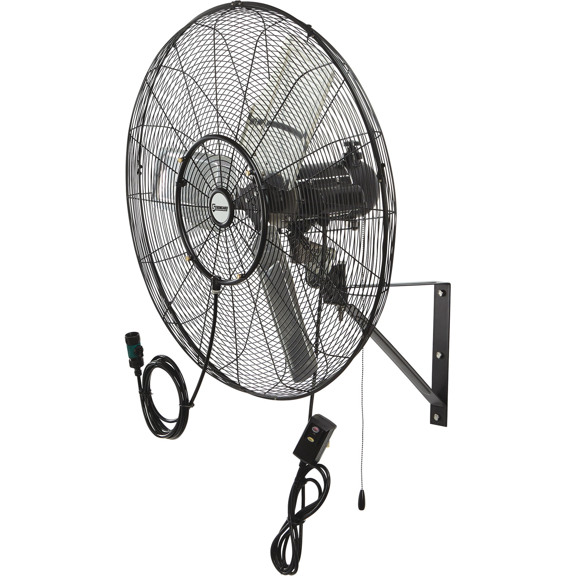 Strongway Outdoor Wall-Mount Misting Fan — 30in., 7,200 CFM